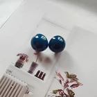 SH104 925 silver needle anti allergy new original hand color mushroom nail Earrings combination