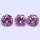 Zircon Zircon Price AAA Diamoud Cut Round Pink Synthetic Zircon Loose Gemstones