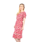 Dress Girls Hot Selling Good Quality Short Sleeve Dress Waistline Women Girls Floral Dress