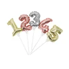 Anniversary Cake Decoration Topper Happy Birthday Gold/Rose Gold/Silver Balloon Cake Topper