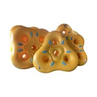 1.0mm pure PVC slide 4 person tubes water park cloverleaf slide tube inflatable floating raft white water raft