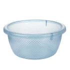 Fashionable high transparent home used washing basin plastic