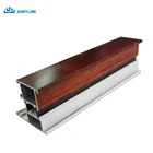 Good quality wooden pattern alu profiles to make doors and windows