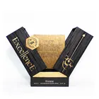 Gift Box Bottle Packaging Smart Empty Black Box for Magnetic Perfume Bottle Packaging Gift Box with Eva Luxury