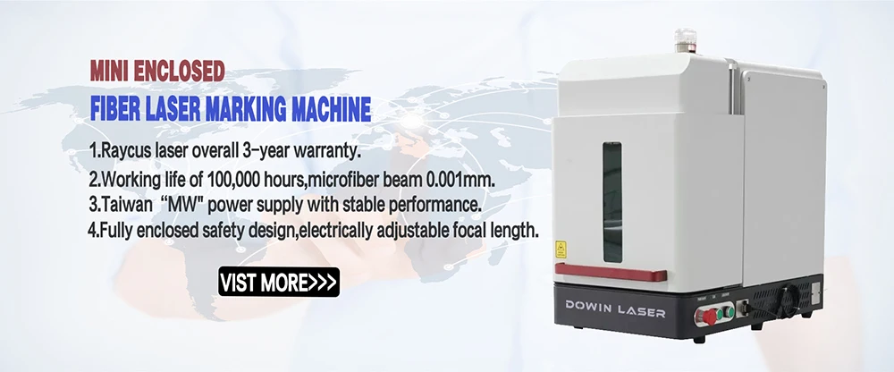 20W 30W Desktop enalosed fiber laser marking machine