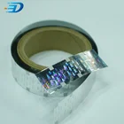 Holographic laser heat transfer foil hot stamping pvc pet film hologram strip label