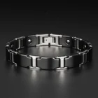 Energy Germanium Homme Smart Power Stainless Steel Charm Bracelet