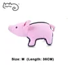 2019 New Design Pet Toys Pink Pig Length:21cm/36cm/45cm Cat Dog Chew Toys Molar Tooth Cute Pet Bite Toys Canvas/Oxford/PP Cotton