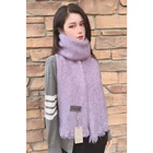 Neck scarf women winter fashion pasmina blanket shawl wool men cashmere plain long scarf
