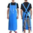 Custom durable Plastic PVC Butcher Work apron Cross Back Food Processing Apron