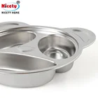 Wholesale Cartoon Plate Stainless Steel Dinner Plates