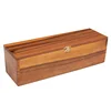Wood Wine Box For Gifts &Solid Wood With Hinged Lid& Wine Gift Box Set by Case Elegance