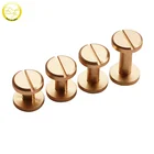 Handbag metal fittings gold plated various sizes decoration nail buckles with screw rivet for bags
