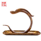 Graphic Golden Dragon Model Chinese Traditional Design Creative Brass Handmade Craft Bronze Incense Burner