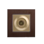 Standard Tv European Standard Brushed Aluminum Television Female TV Socket