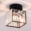 Tonglan Unique Nordic Decoration Home Crystal Lustre Ceiling Light Home Fancy Ceiling Lights Romantic Style 2 Type Corridor Lamp