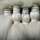 Black Hair Wigs Natural White And Black Yak Hair Camel Hair For Wigs Hair Extension