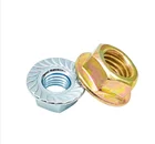 Flange lock nut with black zinc plating M4-M12