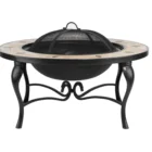 Packaging Customization Fire Pit Table Firepit 30" Portable Round Outdoor Wood Burning Slate Firepit Fire Pit Table