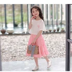 manufacturers overseas summer cotton boutique kids girls clothes clothing t-shirts and skirts