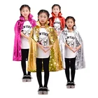 Halloween Novelty Special Use Apparel Party Costume Girl's Stars Witch Cloak