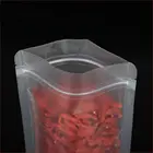 Plastic Pouch Packaging Bags Plastic Packaging Bag Clear Matte Plastic Flat Zip Seal Lock Pouch Food Packaging Bags