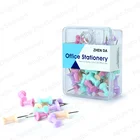 Wholesale assorted color Thumb Tacks colorful Push Pins Drawing Pins,Tacks Push Pins In Box for office school