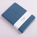 School blank design new style canvas paper cover notebook