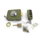 Euro market brass latch bolt guard against theft rim lock
