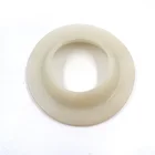Custom made White silicone plastic and rubber parts of machine