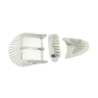 Made alloy cowboy fabric belt buckle made in China