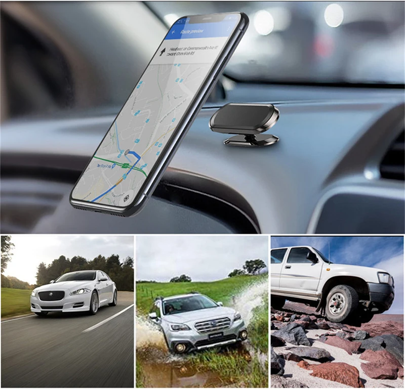Super Strong 8 PCS Magnetic 360 Rotating Car Phone Holder For iPhone 14 13 12 Pro Max Magnet GPS Car Support Mount