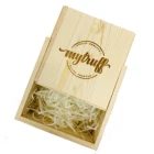 Pan cheap wood box custom logo packaging small sliding lid gift wooden tea box