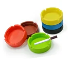 Multi Size Silicone Ashtray Premium Silicone Rubber High Temperature Heat Resistant Round Design Ashtray Durable