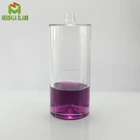custom cylinder shape flint glass bottle for 1250ml alcohol spirit liquor wine with screw aluminum cap