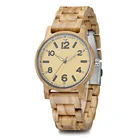 Wholesale No Logo Stock Japanese Movement Wood Watch for Men and Women