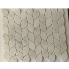 Marble leaf mosaic tile,Marble leaf shape mosaic tile backsplash,Leaf Marble mosaic