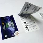 custom adhesive multilayer label double layer sticker booklet printing folding label for bottles