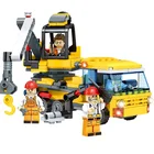 4 in 1 DIY building construction toys engineering car toys building block toys kid LEGOING