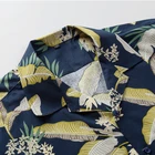Factory wholesale high quality cotton floral style printed hawaiian plus size shirt men