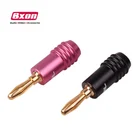 4mm Banana Plug Connectors Adapter Wire Connector Banana Plug Gold Plated For Audio