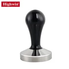 Highwin Factory Wood Handle Stainless Steel Barista Tool Espresso Coffee Tamper