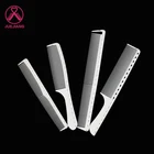 Juejiang Brand Professional Hair Cut Comb Carbon Fiber Comb White Comb