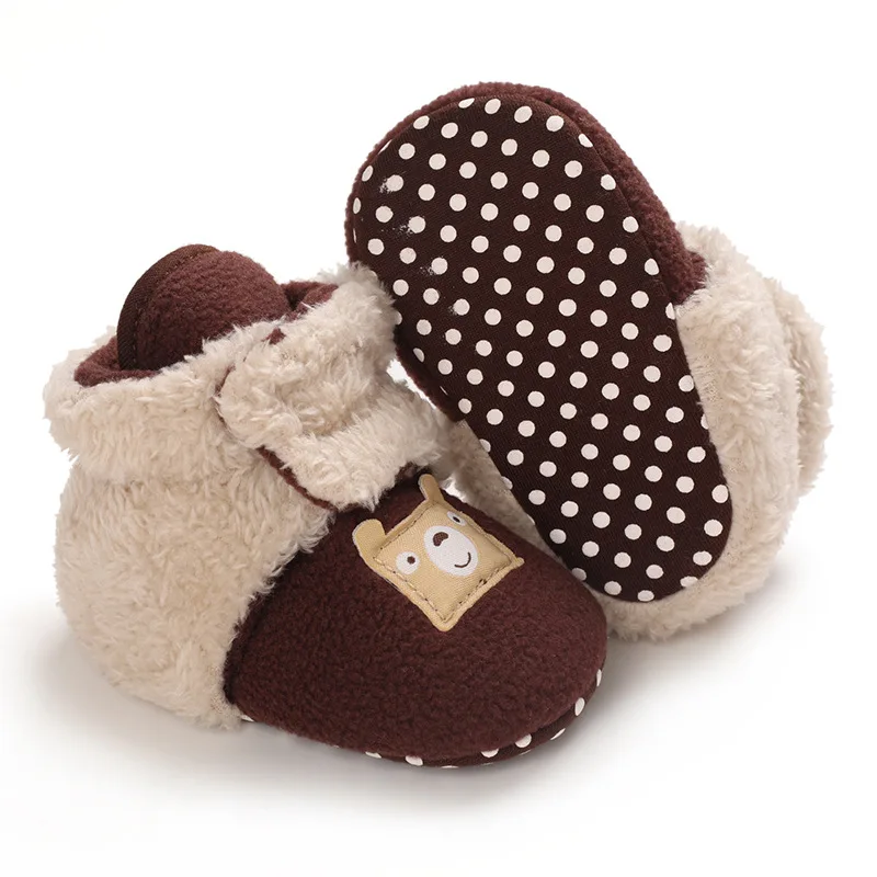 Winter New arrival cute cartoon warm boots baby walking boots for boys and girls supplier