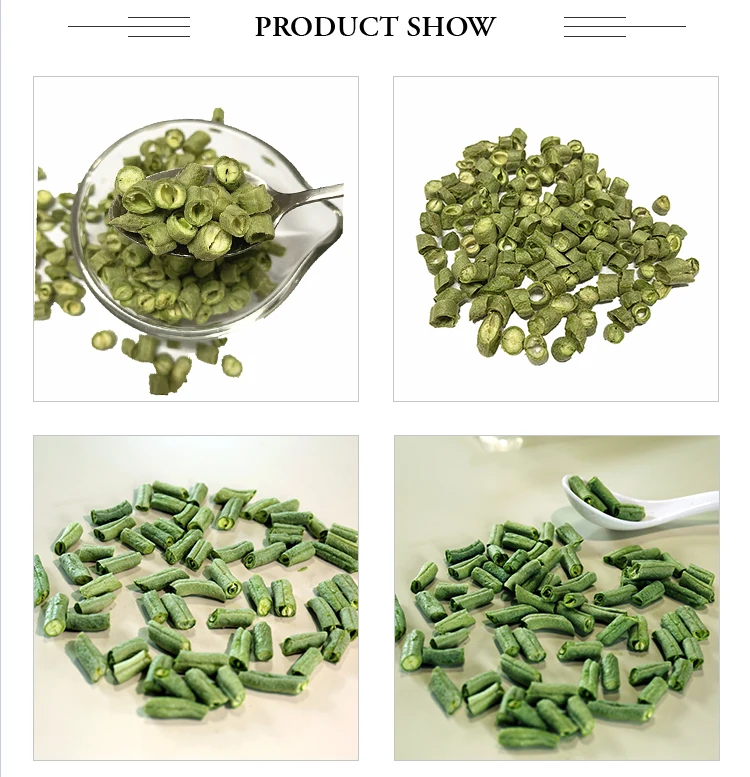 2020 hot sale dehydrated vegetable freeze dried vegetable of green bean