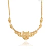43948 Hot sale best quality cheap fashion women jewelry gold dubai style flower shape pendant necklace
