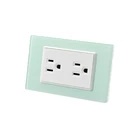 manufacture electrical double wall power socket 118*72.5mm