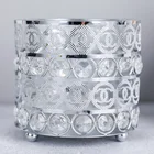 Crystal Factory Direct Sales Cylinder Hand-made Metal Tea Light Candle Holder for Wedding Table Centerpieces ZXS014/021