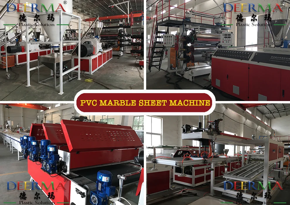 pvc marble sheet machine