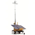 ODM Factory Road Construction Hydraulic Lifting Trailer Mounted Hybrid Solar Power Mobile Portable LED Light Tower